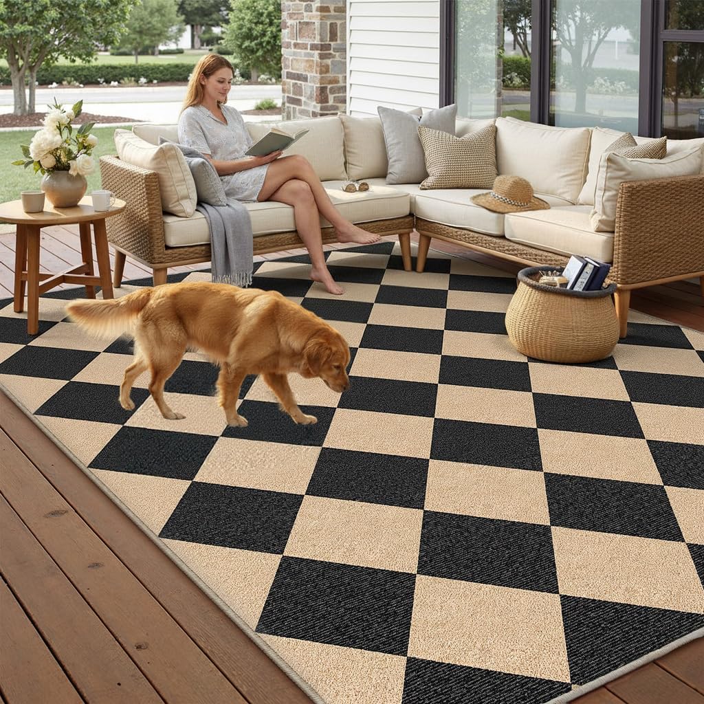 PureCozy Teppich Wohnzimmer Moderne Groß Carpet Bettvorleger Schlafzimmer Esszimmer BüRo Kurzflor Rug Geometrisches