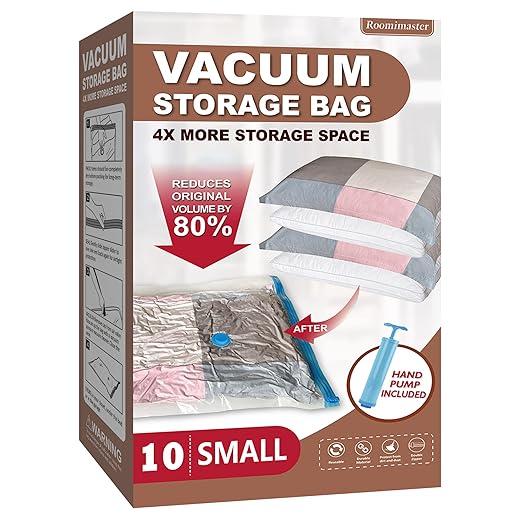 Vacuum Storage Bags with Electric Pump, 30 Combo (5Large/5Jumbo/10Medium/10Small) Space Saver Bags Vacuum Seal Bags with Pump, Space Bags, Vacuum Sealer Bags for Clothes, Comforters, Blankets, Bedding