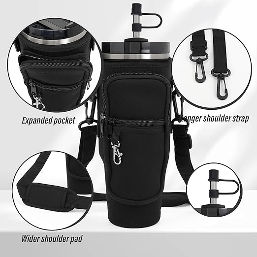 PIWOSGOL Stanley Cup Zubehör Set - Tasche & Ersatzdeckel Für 40oz Becher