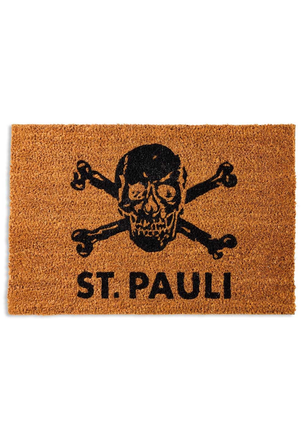 FC St. Pauli Fussmatte Kokos - 75x45cm Fußabtreter aus nachhaltige Kokosfaser