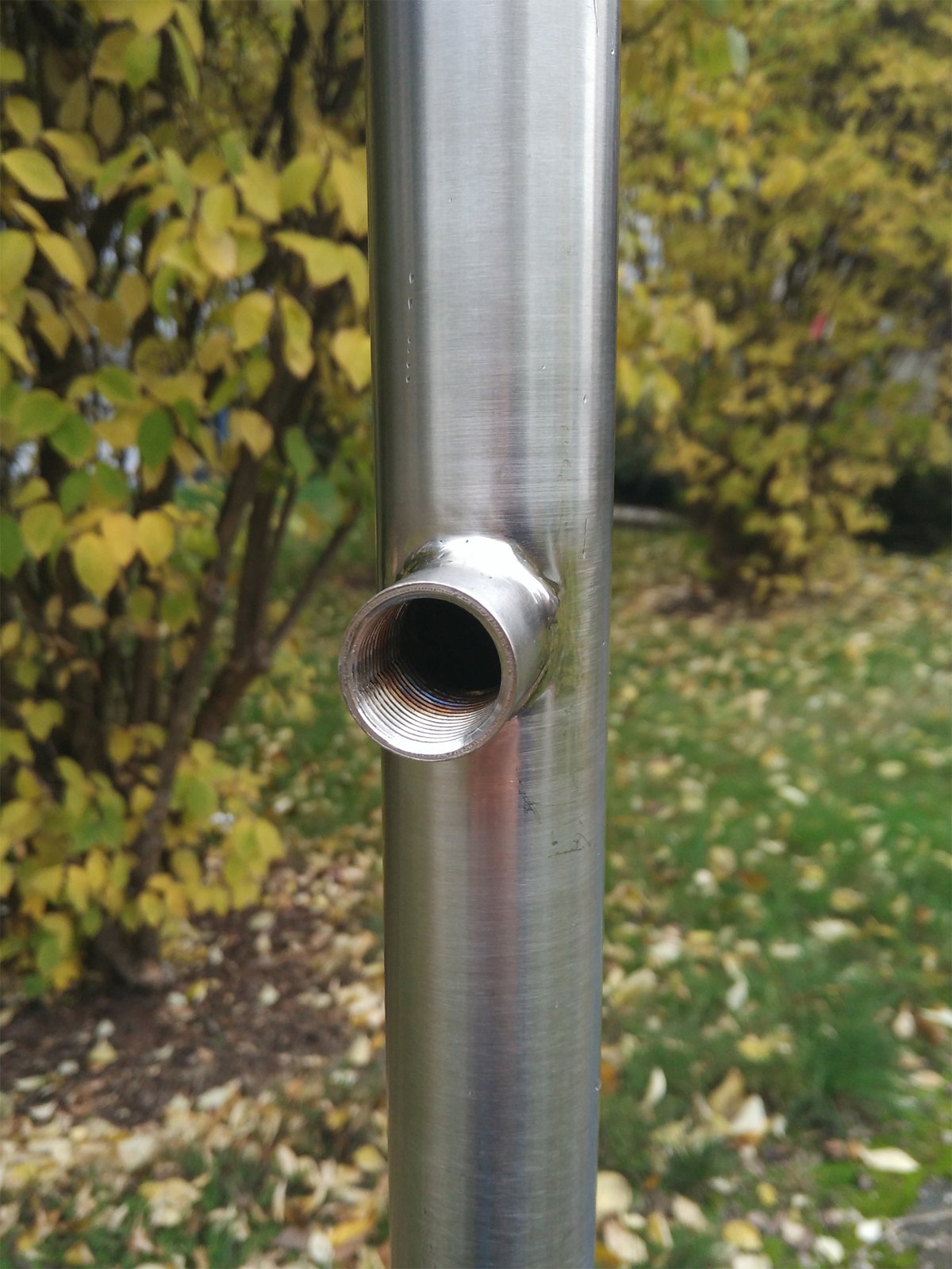 Köhko Colonne 850 mm Acier Inoxydable brossé Robinet de Jardin 45022-085