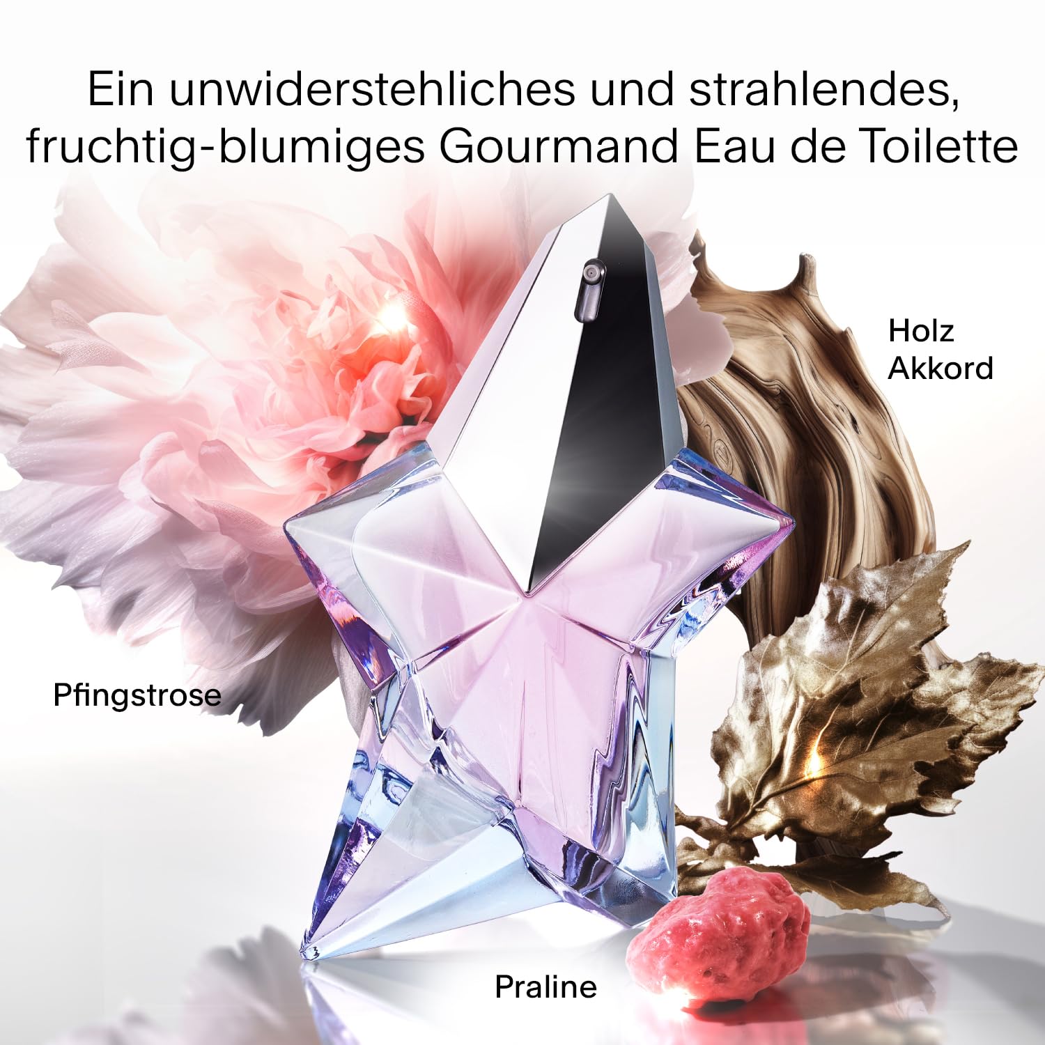 MUGLER Angel Eau de Toilette, Damen-Parfum, Fruchtig-blumiger Gourmand-Duft, Lebendiger Duft, 100 ml