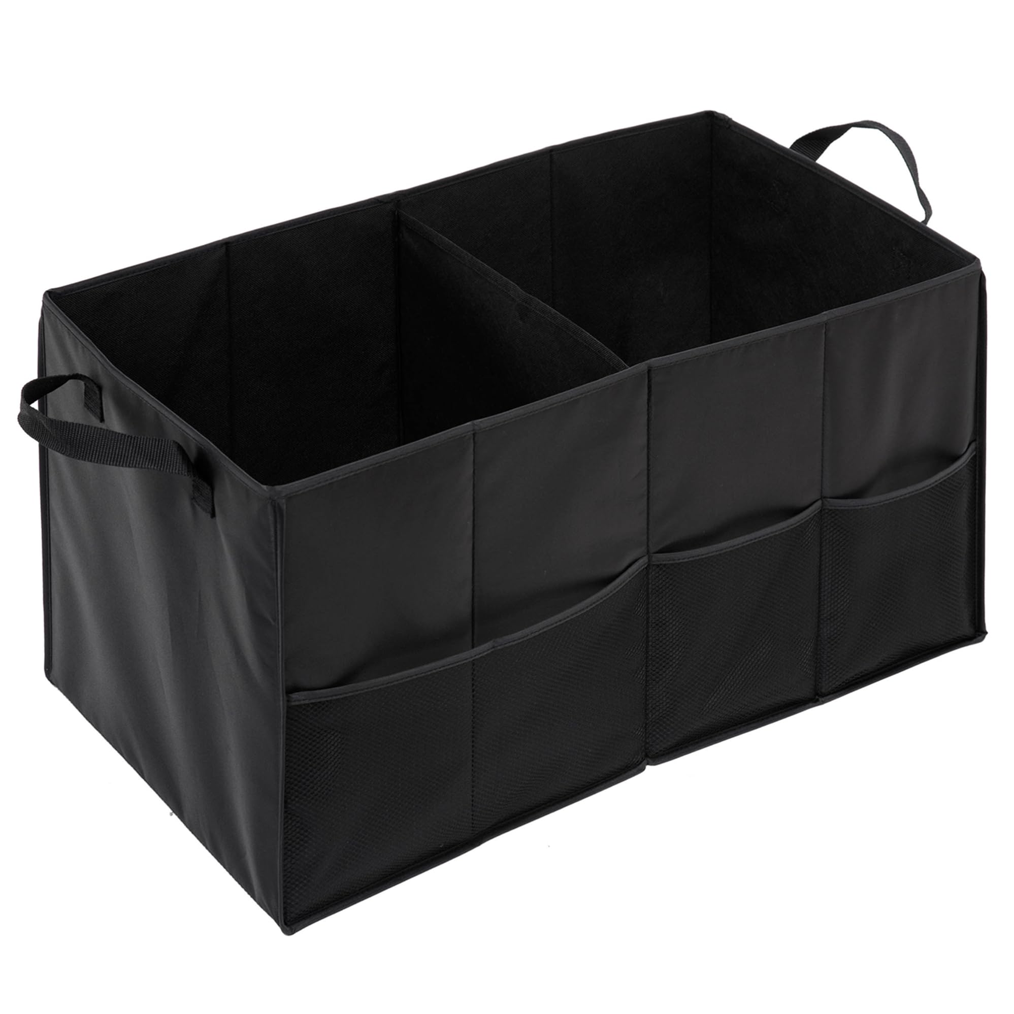 Honey-Can-Do SFT-01166 Soft Storage Chest, Black Folding Car Trunk Organizer