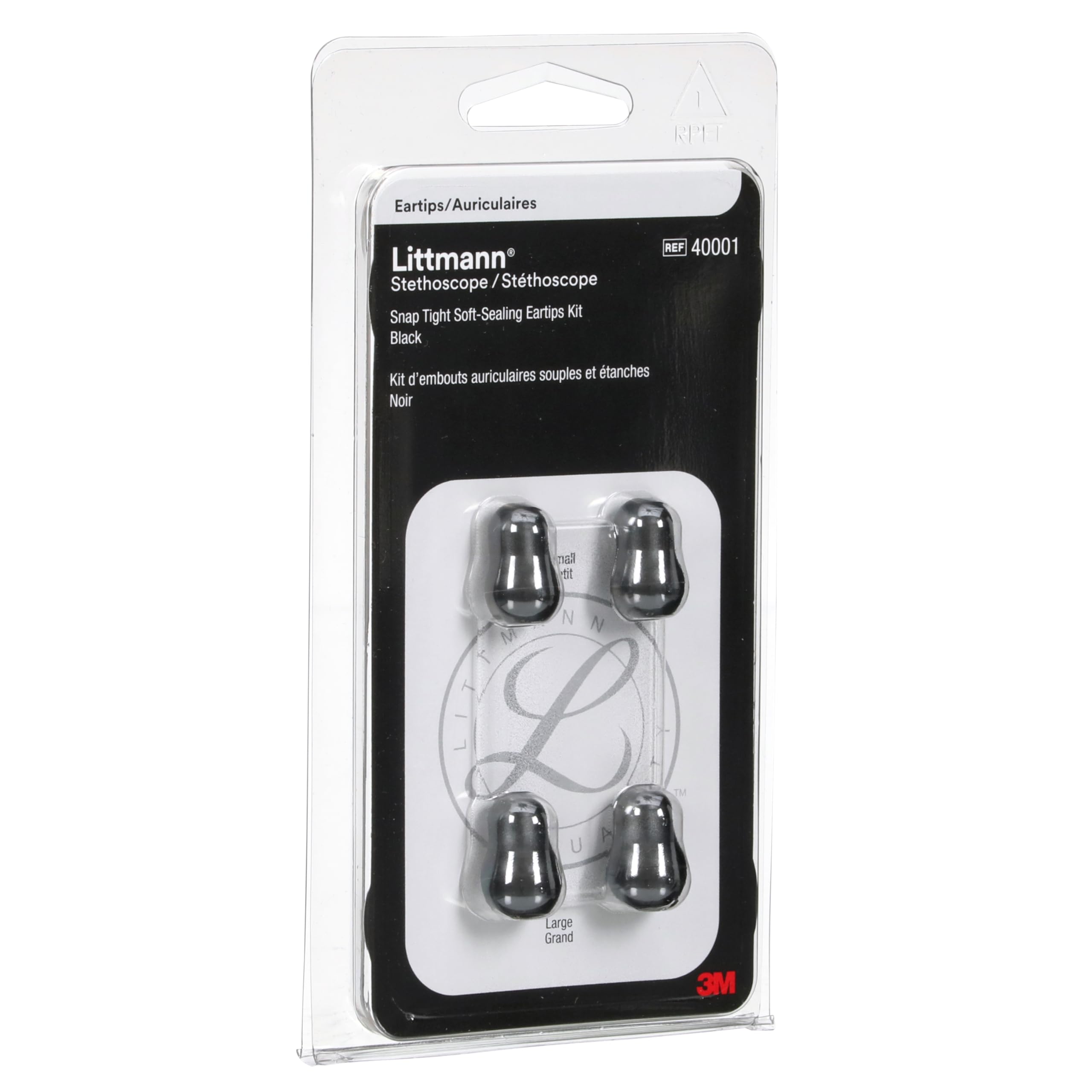3M Littmann Stethoscope Spare Parts Kit, Snap Tight Soft-Sealing Eartips, Black, Large and Small 40001 (B01ENFOND2) Amazon Price History, Amazon Price Tracker