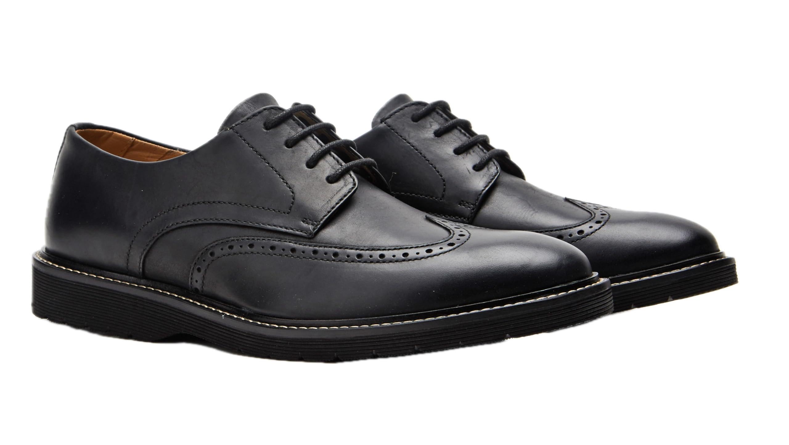 Mens Smart Casual Derby Leather Shoes