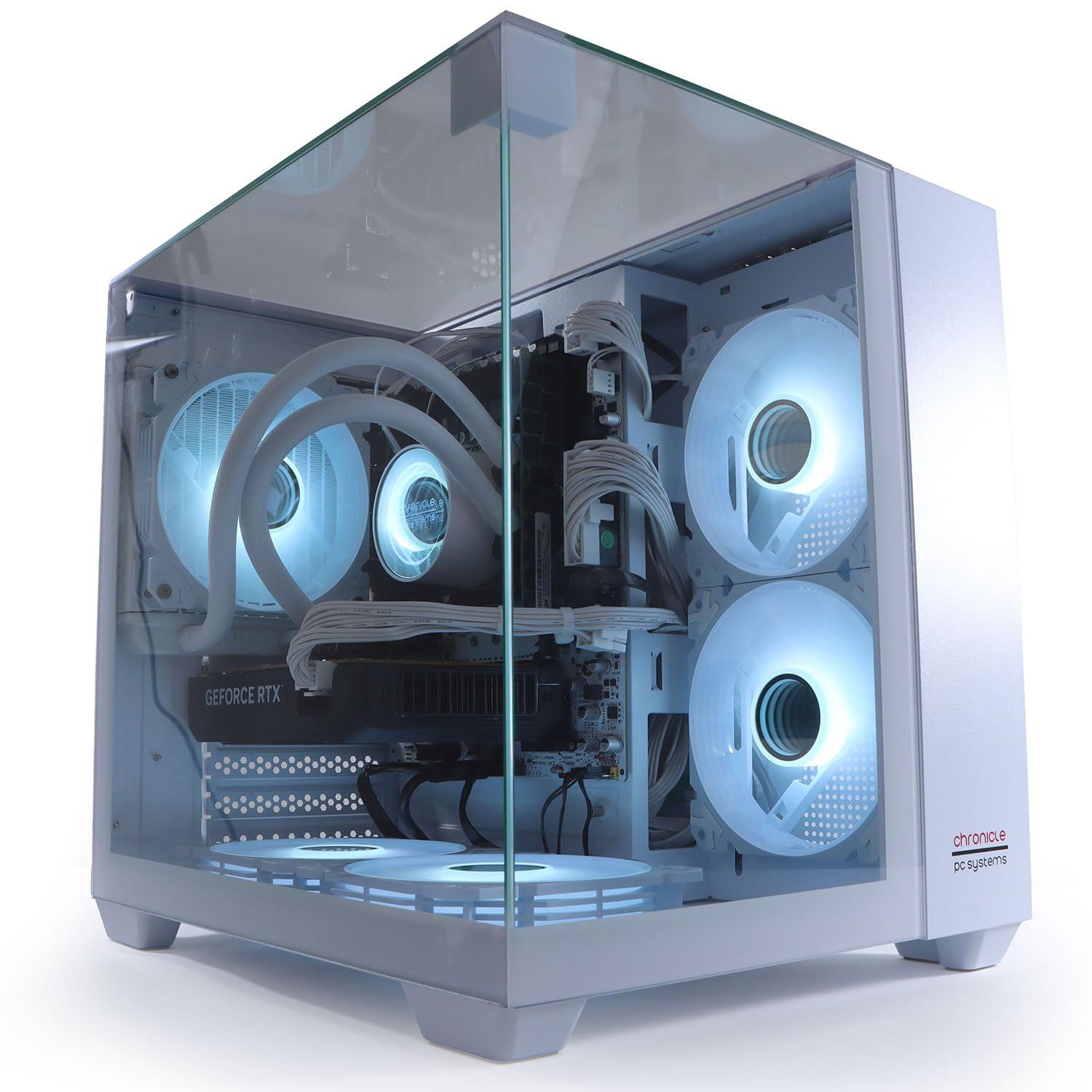 Gaming PC TRIORAMA 12 Kerner RTX 3050/5050/5060 16/32/64 GB RAM 240/500/1000 GB SSD Luftkühlung/Wasserkühlung Schwarz (32 GB 500 GB, RTX 5050)