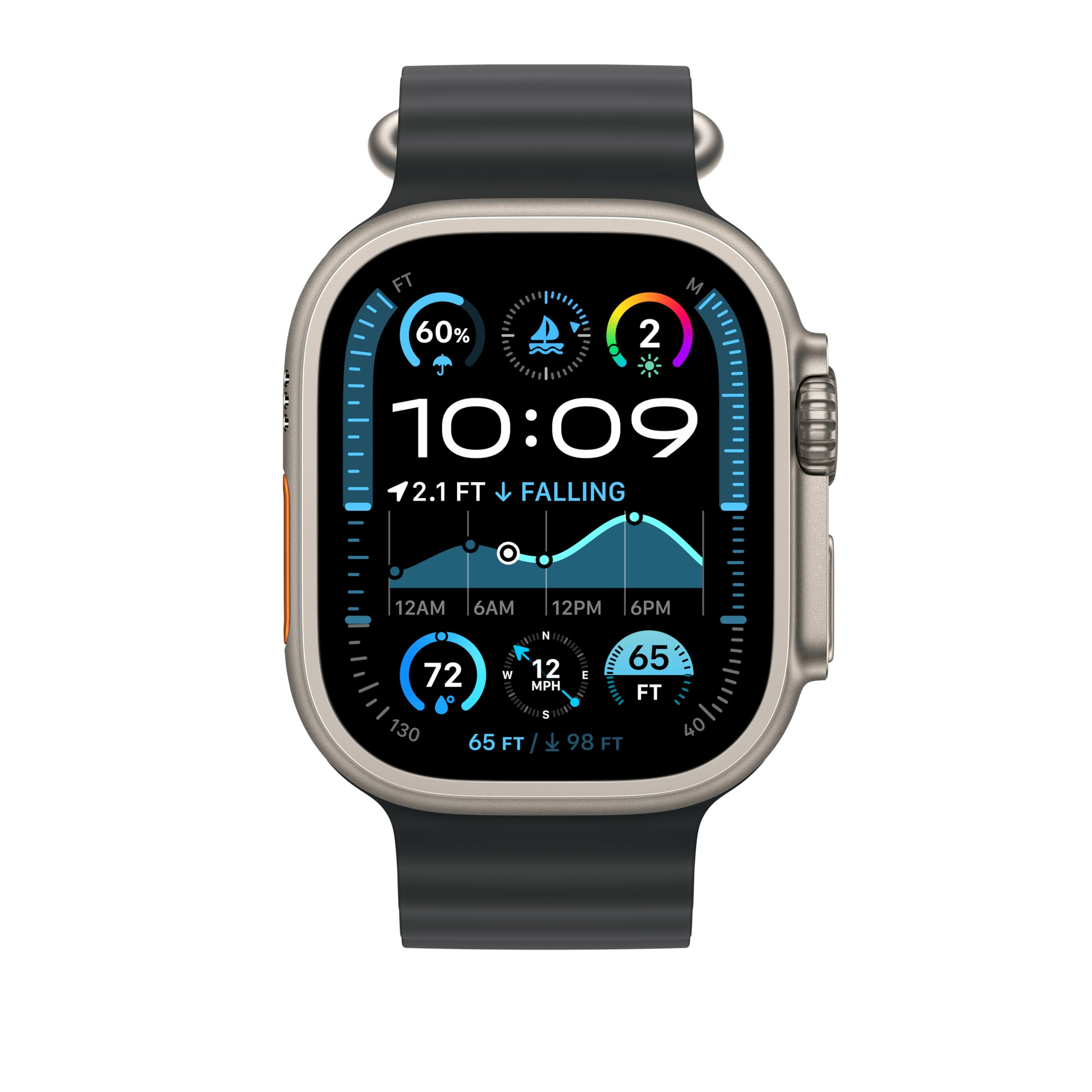 Apple Watch Band - Ocean Band - 49 mm - Schwarz - One Size – Bild 3