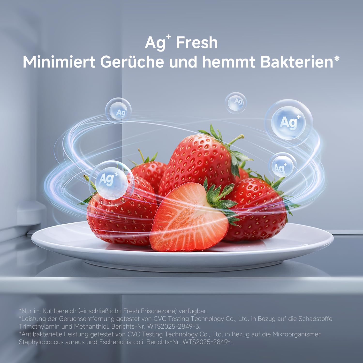 XIAOMI Mijia Cross Door Refrigerator 502L, No Frost, Ag⁺ Antibakteriell | i Fresh Konvertierbare Zone, Dual Inverter, Smart Control, Geräuscharm, Silber, W852×D600×H1912 mm