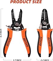 Vista 2 de Cortador pelacables de 10-22 AWG y herramienta manual multifunción, diseño de mango profesional y artesanía refinada.