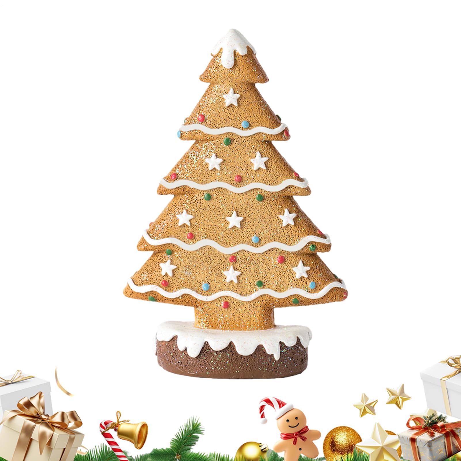 Arbre de Noël en résine compact pour petits espaces : décorez dortoir et bureau facilement