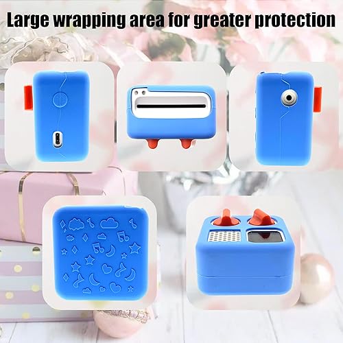 Miniatura 4 de LeoTube Funda rígida y funda de silicona para reproductor de audio y música Yoto Mini Kids - Soporte de almacenamiento para altavoces infantiles,