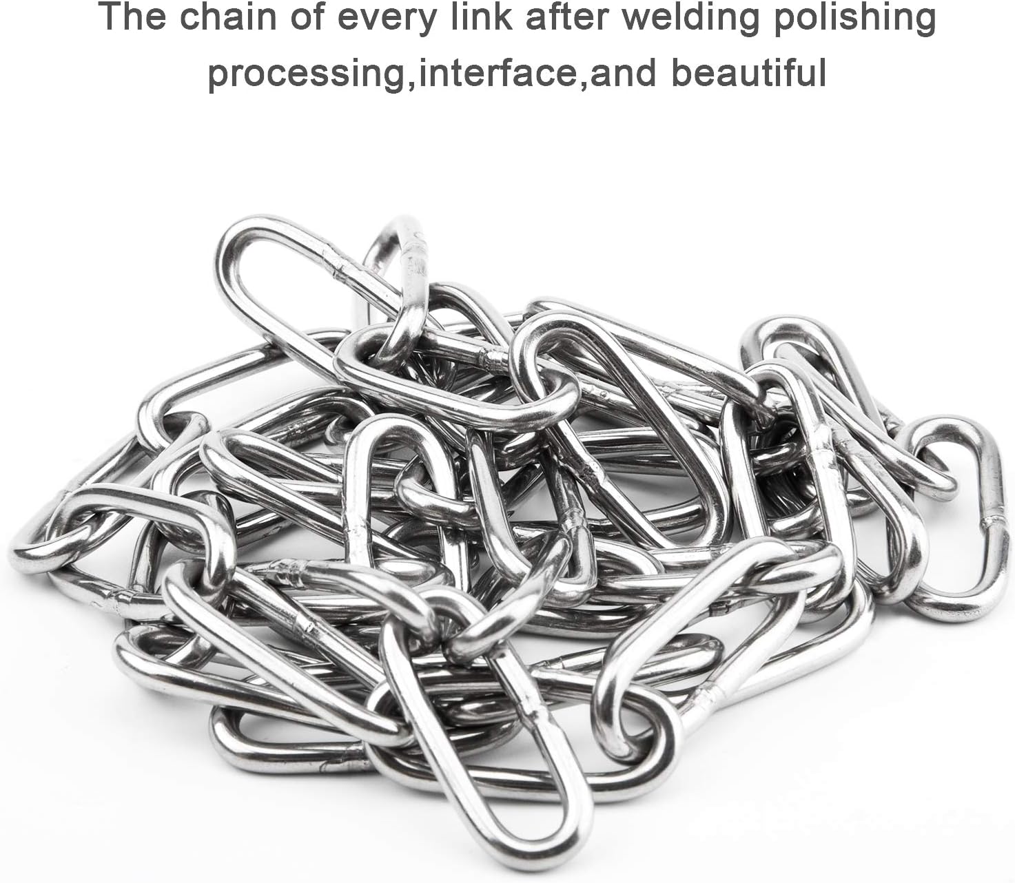 Hanging Swing Chair Chain Kit, 2 Set Stainless Steel Hardware Heavy Duty Porch Swing Hammock Chain Kit Hanging Hooks for Hammock, Rope, Tire, Tree Swings 2 71nKL8TV9fL. AC SL1500