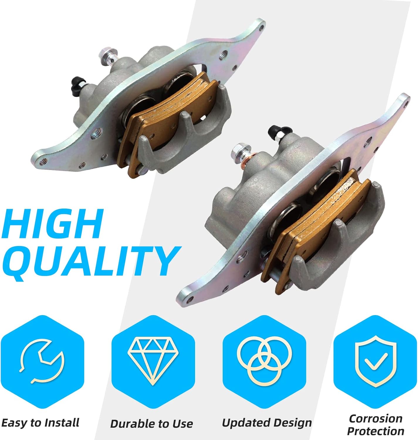 M MATI Front Brake Caliper for Polaris RZR 900 RZR 1000 2015-2022 2-Seater 1912244 1912245