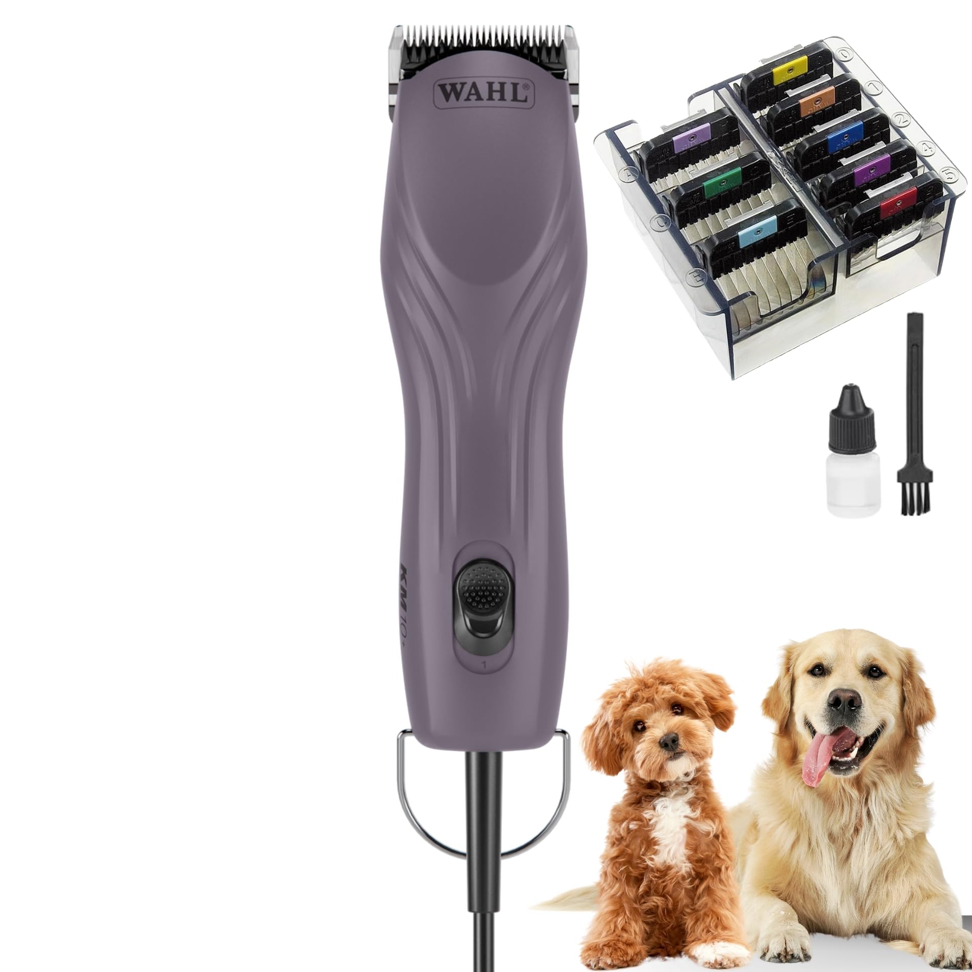 Agrarzone Edition Wahl KM10+ tosatrice professionale per cani e gatti - Silenziosa, Potente, con set di rilievi - Ideale per toelettatori e veterinari