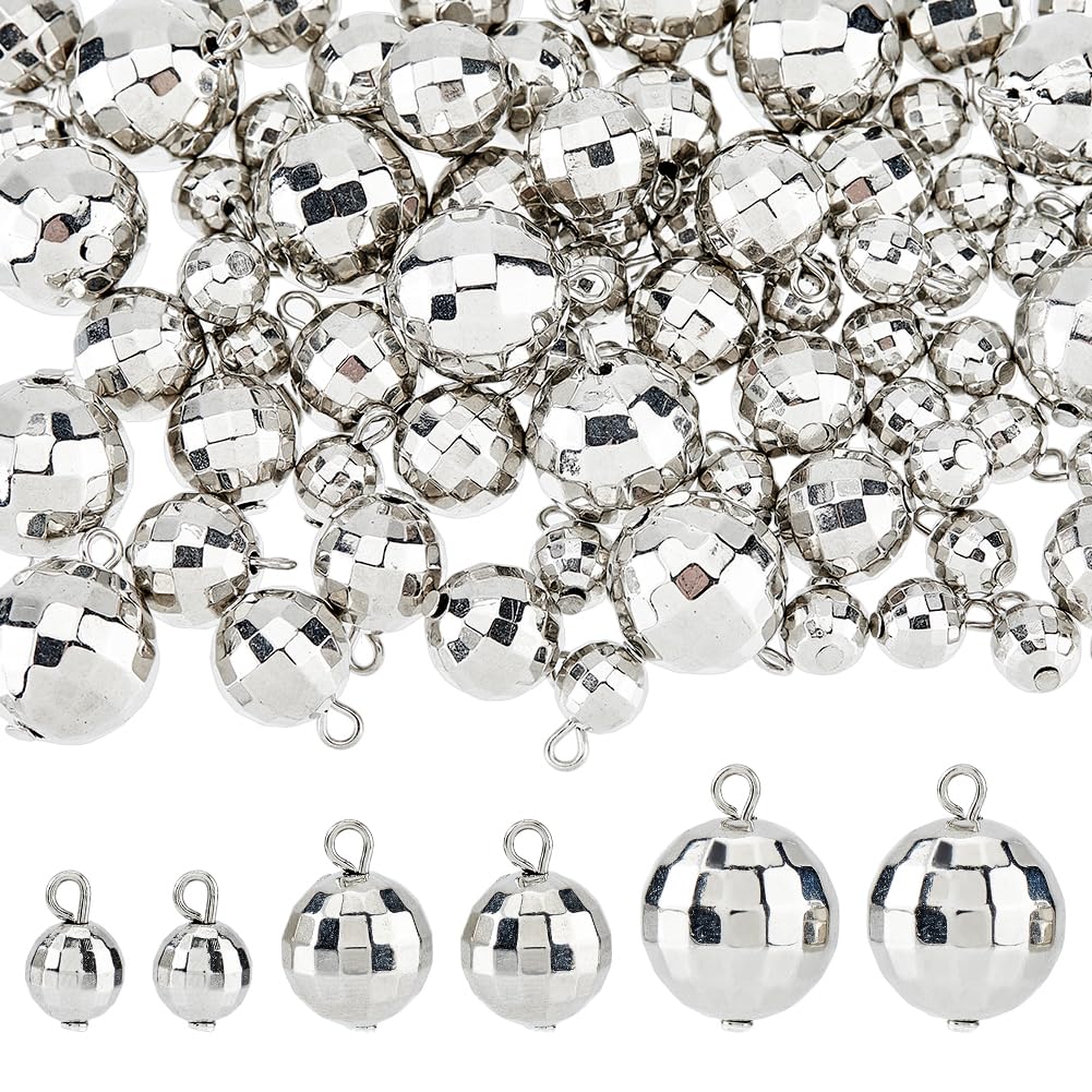 Mini breloques en forme de boule disco pour réparer ou créer des suspensions lumineuses