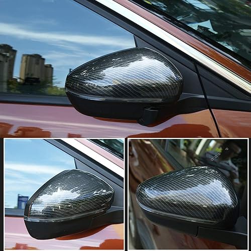 Miniatura 2 de ITrims Cubierta para espejo retrovisor de automóvil, 2 piezas, decoración de espejo retrovisor exterior, accesorios de fibra de carbono para Peugeot