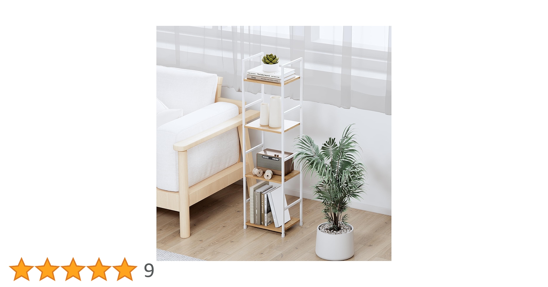 Amazon｜ラック オープンシェルフ 4段 スリム 棚 収納 隙間収納 幅29