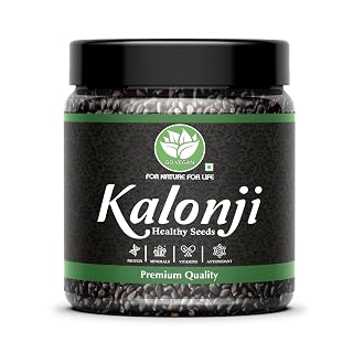 Go Vegan Kalonji Seeds 250gm - Nigella Seeds | Seeds for Hair Growth | 100% Natural | Culinary Spice | Health Benefits | Gluten-Free | Source of Antioxidants | Kala Jeera