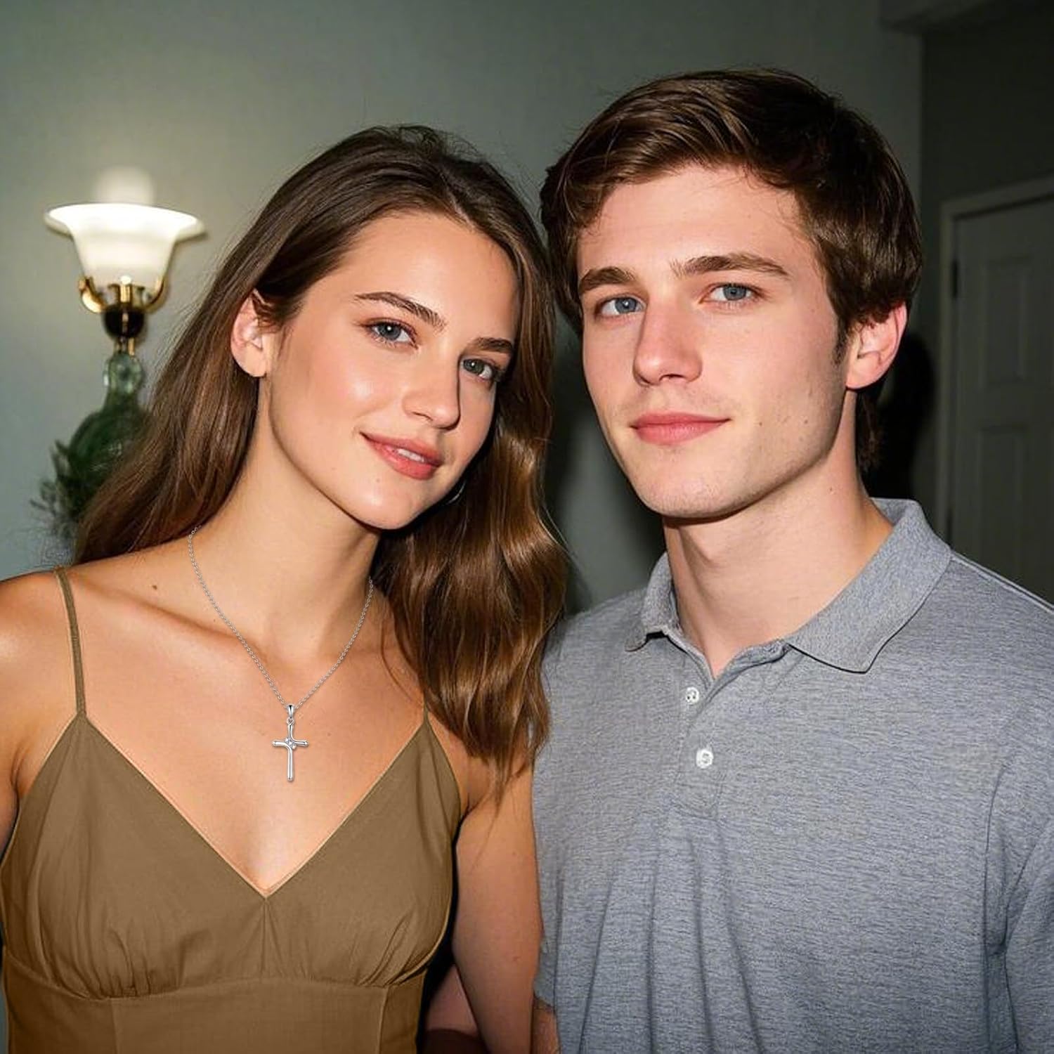 Moissanite Necklace for Women 925 Sterling Silver Eternal Pendant 1ct Lab Diamond Necklace Jewelry Gifts for Wife Girlfriend Mom - Image 5