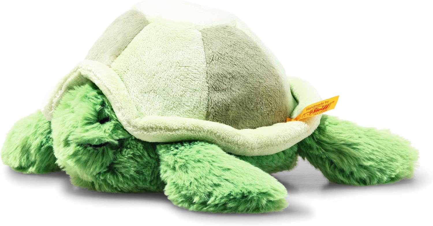 Steiff Tuggy Turtle - Premium Soft Cuddly Turtle Plush Toys (Green/Blue, 11"), Ocean Theme