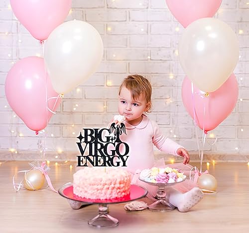 Miniatura 4 de Big Virgo Energy - Decoración para tartas, feliz cumpleaños Virgo en agosto/septiembre, temporada de Virgo, 12 suministros de decoración de fiesta