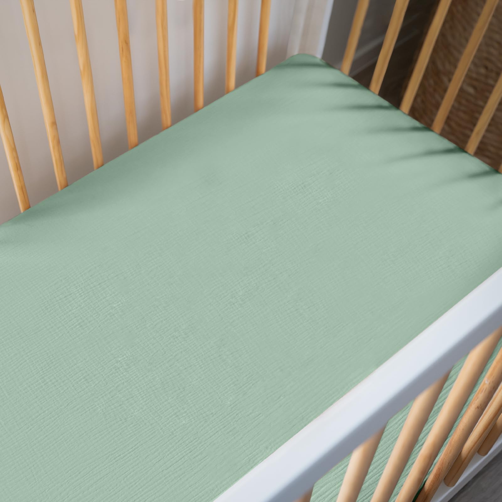 Draps de berceau respirants Haakaa en coton doux avec poche de 22,9 cm
