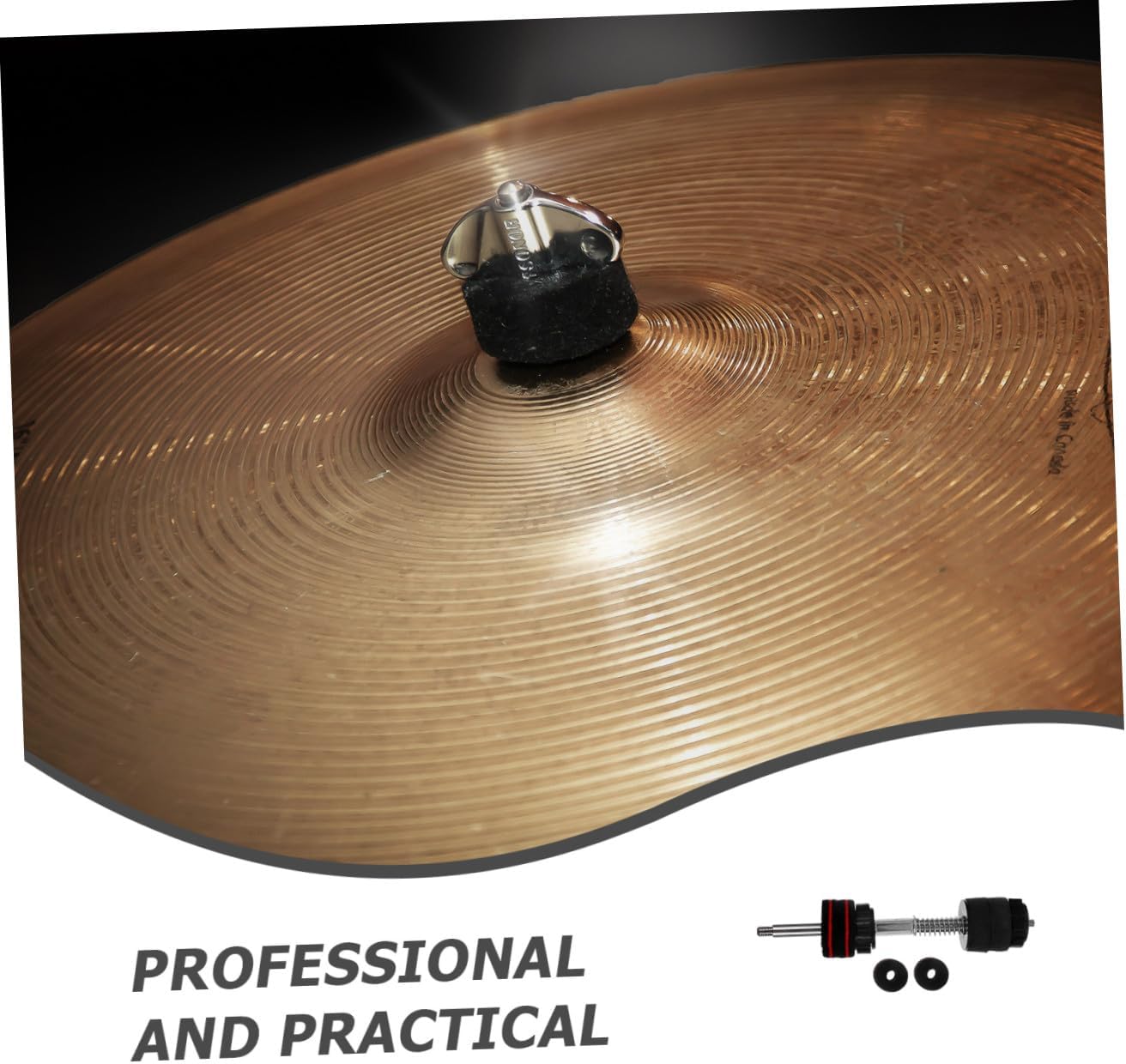 PRETYZOOM Quick Release Drum Cymbal Stacker Nut Set Double-layer Black Cymbal Mount Replacement Parts for Percussion Drum Kits