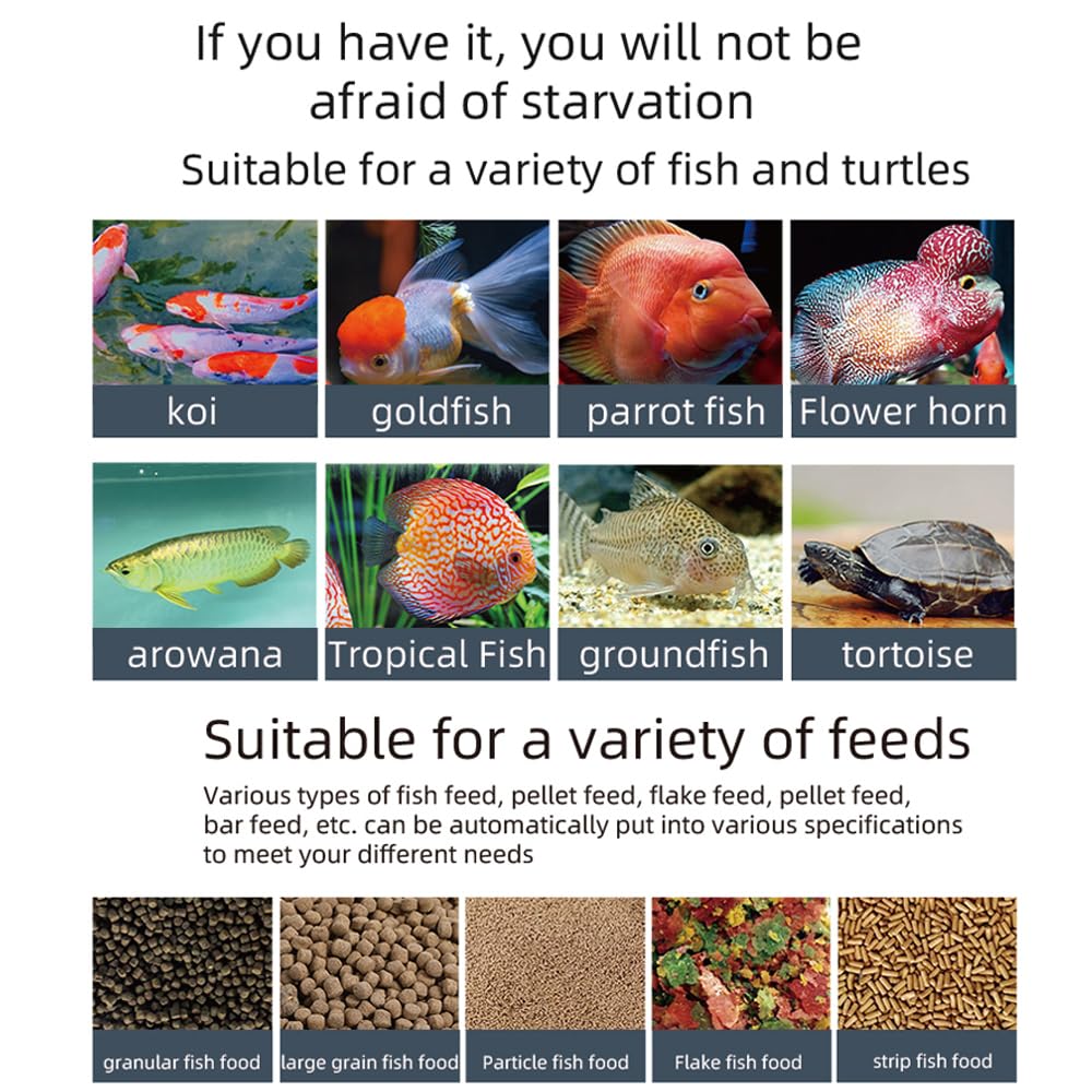 WiFi Intelligent Timing Automatic Feeder Aquarium Goldfish Feeder 100ML Large Capacity Fish Feeder Mobilephone APP Control