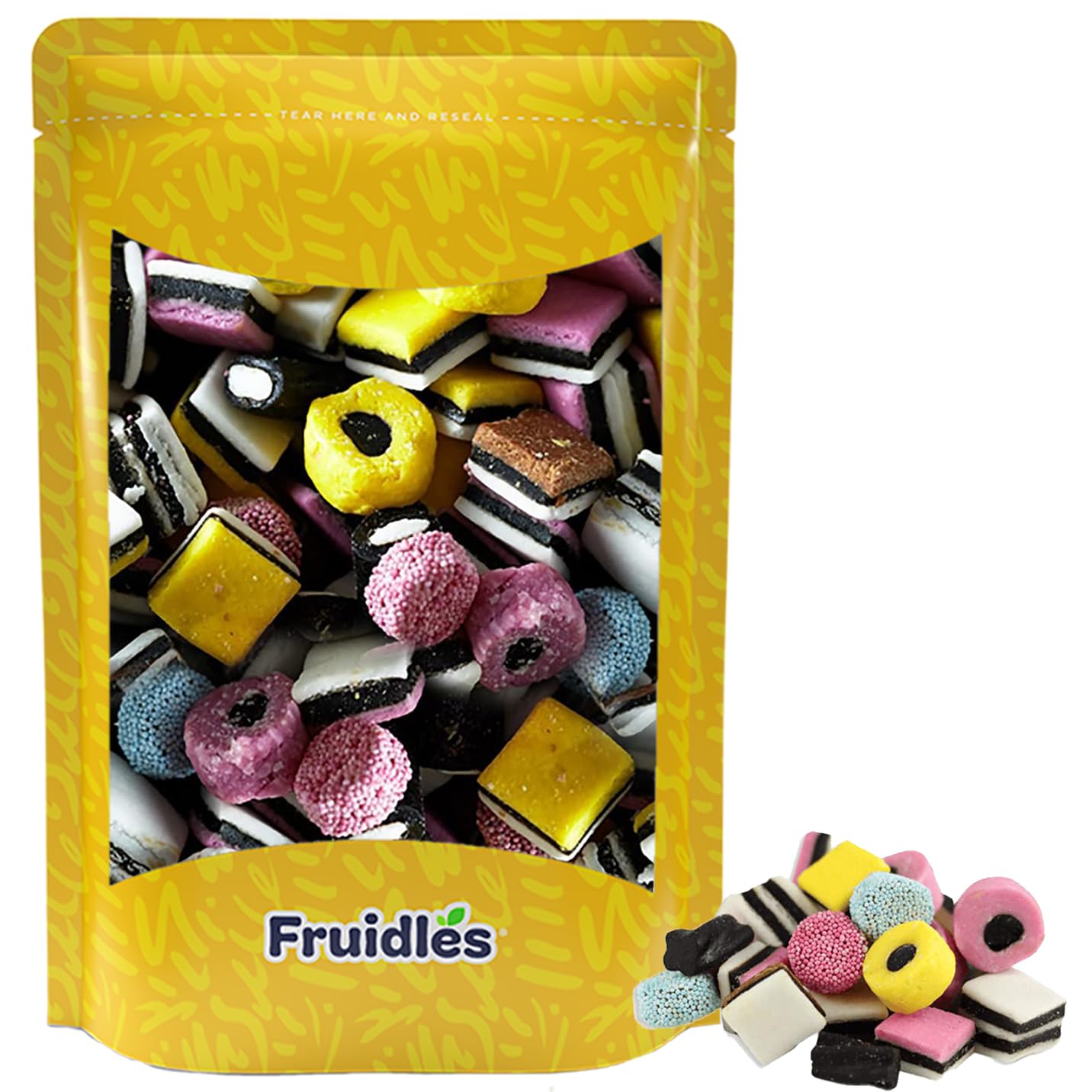 Fruidles Licorice Allsorts Gummies, Allsorts Candies, A Tasty Medley Of Delicious Licorice Treats, Non-GMO (Allsorts Licorice Assortments, Half-Pound)