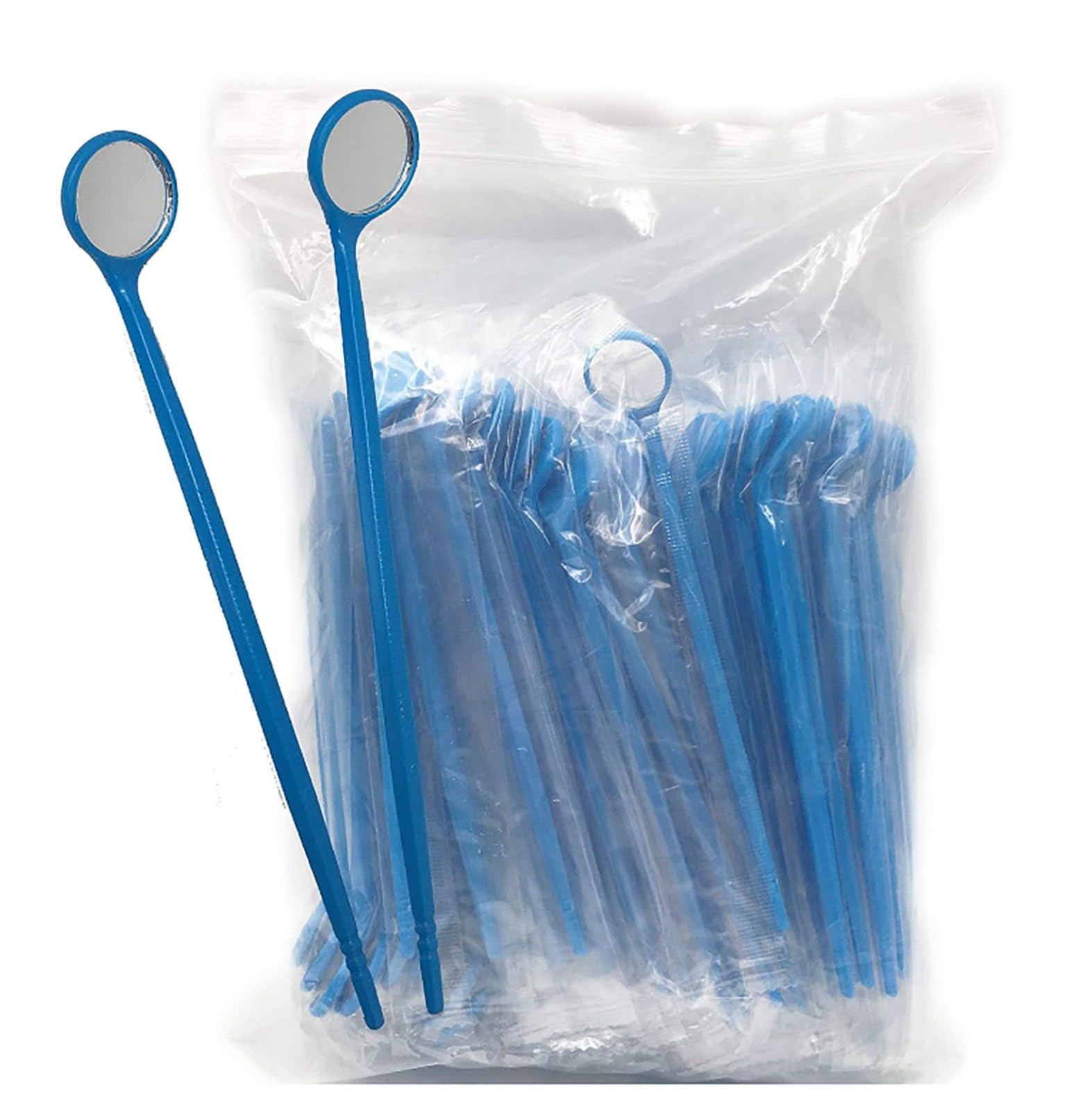 Specchietti per bocca monouso per esame dentale da 150 pezzi Specchietto per bocca antiappannamento per specchio dentale orale(Blue)