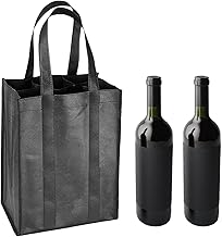 Bottle Carrier,1PCS Wine Bottle Bag for 6 Bottles, Reusable Compartment Wine Bottle Holder Bag with Carry Handle for Storing Carrying Wine Beer Champagne(31 X 25 X 18cm)