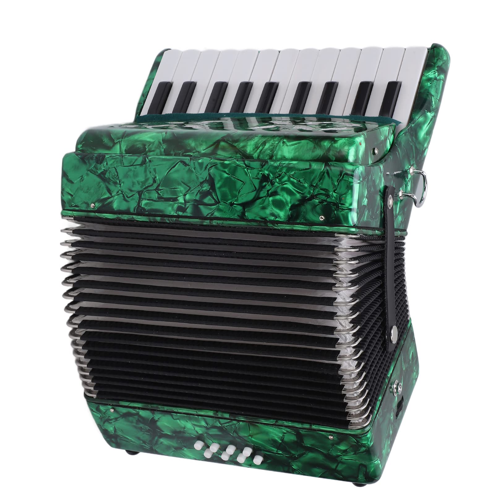 Fisarmonica a 22 Tasti, 8 Bassi, Strumento Musicale in Celluloide, Giocattolo per Spettacoli Home Stage, Eccellente qualità del Suono, Design Standard, Prestazioni Semplici e Flessibili,