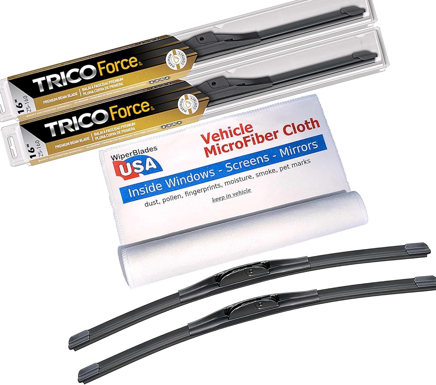 Performance Beam Wipers compatible with GMC Sierra 2500 HD 2024 (Set of 2) Wiper Blades