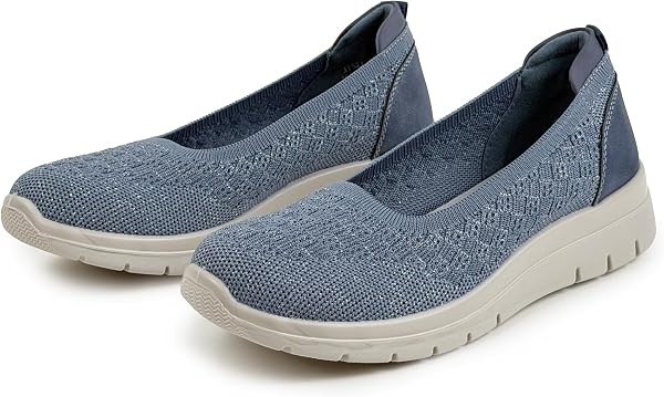 Scarpe Donna Comode Slip On Sneakers Leggere Traspiranti Senza Lacci, Ideali per Camminare e Uso Quotidiano