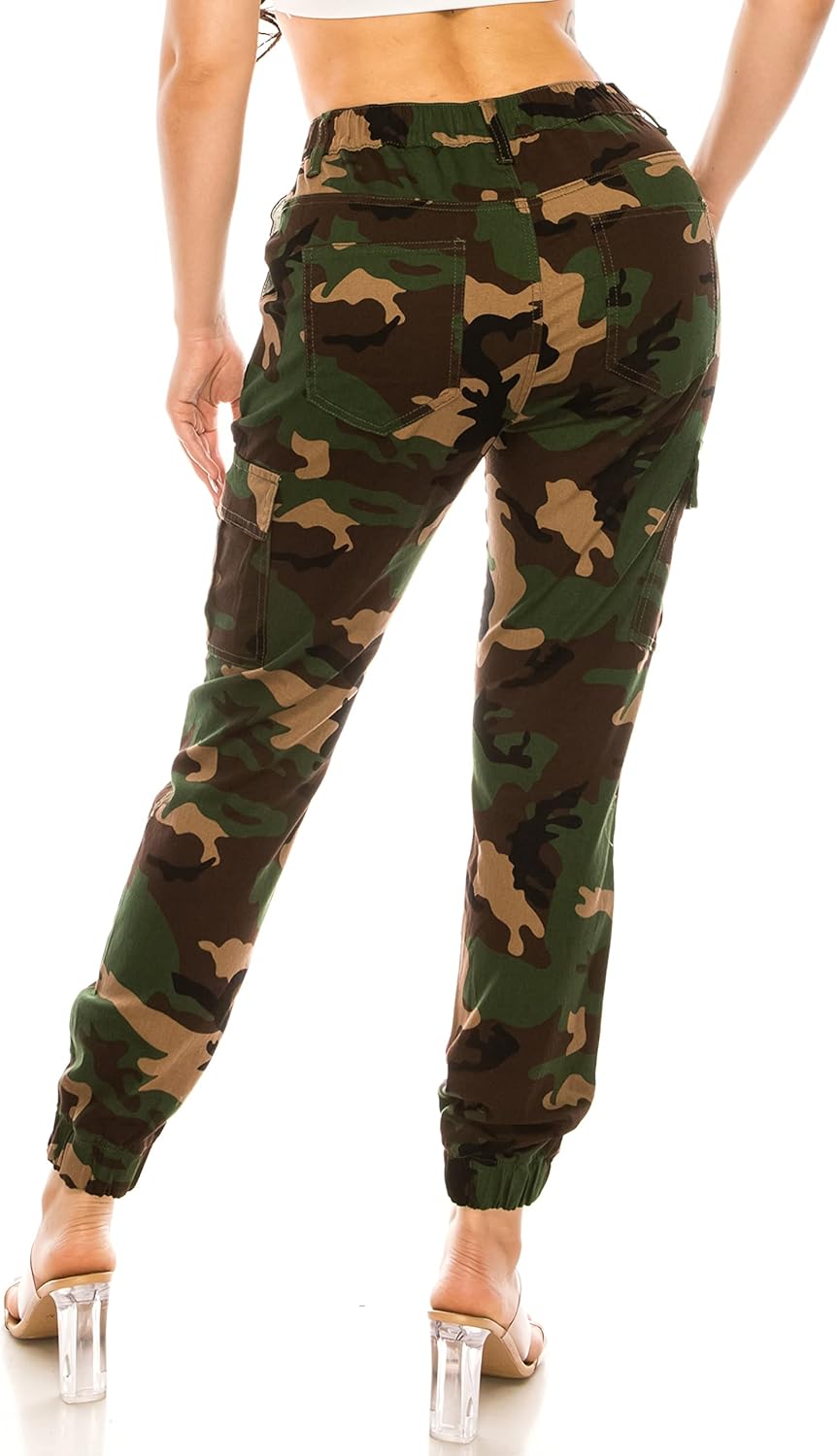 Double Denim January 5th High Waisted Cargo Joggers Pants for Women – Baggy Fleece-Lined Sweatpants with Pockets Streetwear - Image 3