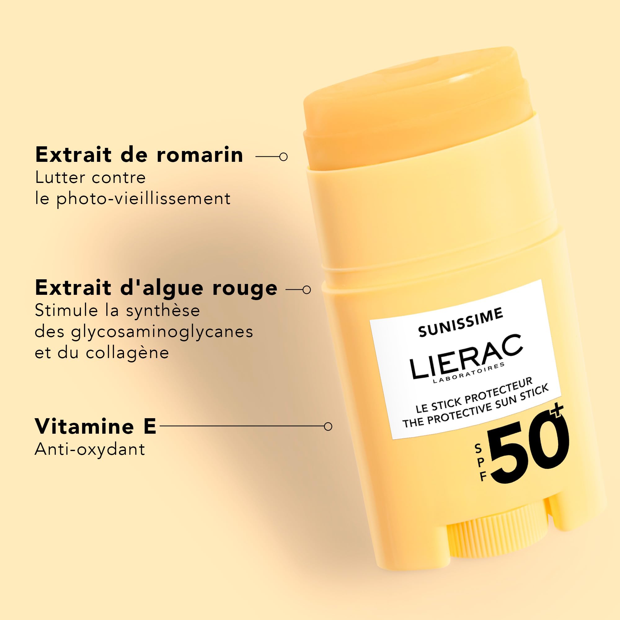 LIERAC Sunissime The Protective Sun Stick SPF50+ 10 g, Clear - Image 3