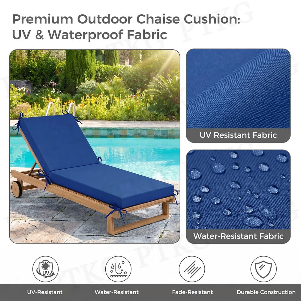 Matelas Bain de Soleil ImperméAble Coussin de Transat Exterieur