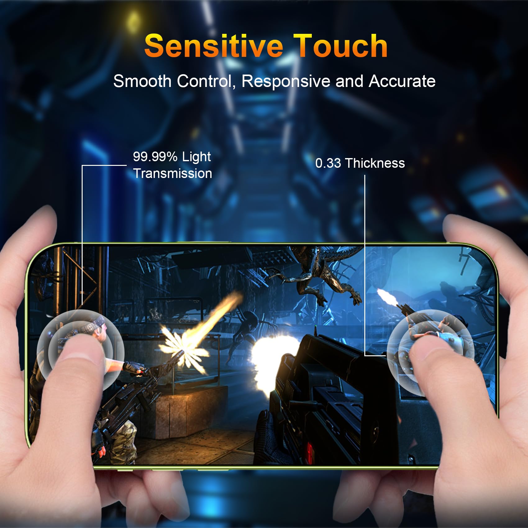 QsmQam 3 Pezzi Pellicola Vetro Temperato per iPhone 17 6.3" + 1 Pezzi Protettiva per Fotocamera Posteriore, Protezione per schermo di grado militare con durezza 9H+, Installazione semplice