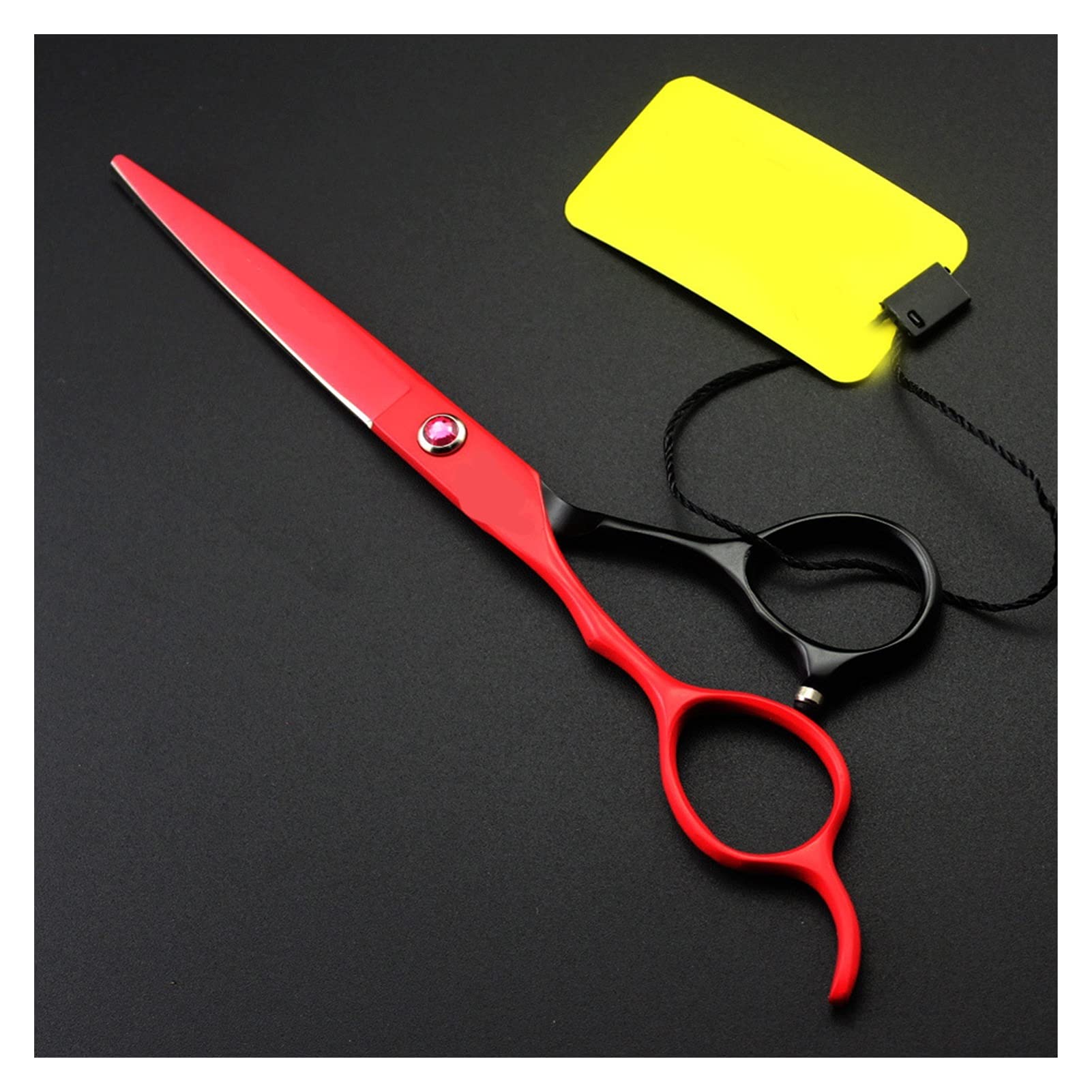 CrEev 6-Zoll-Friseurschere für die Linke Hand, Effilierschere, Styling-Werkzeuge, Friseurschere, Edelstahl-Salon-Friseurschere, Haarschneideschere (Farbe: 6-Zoll-Schnitt) (6-Zoll-Schnitt B)