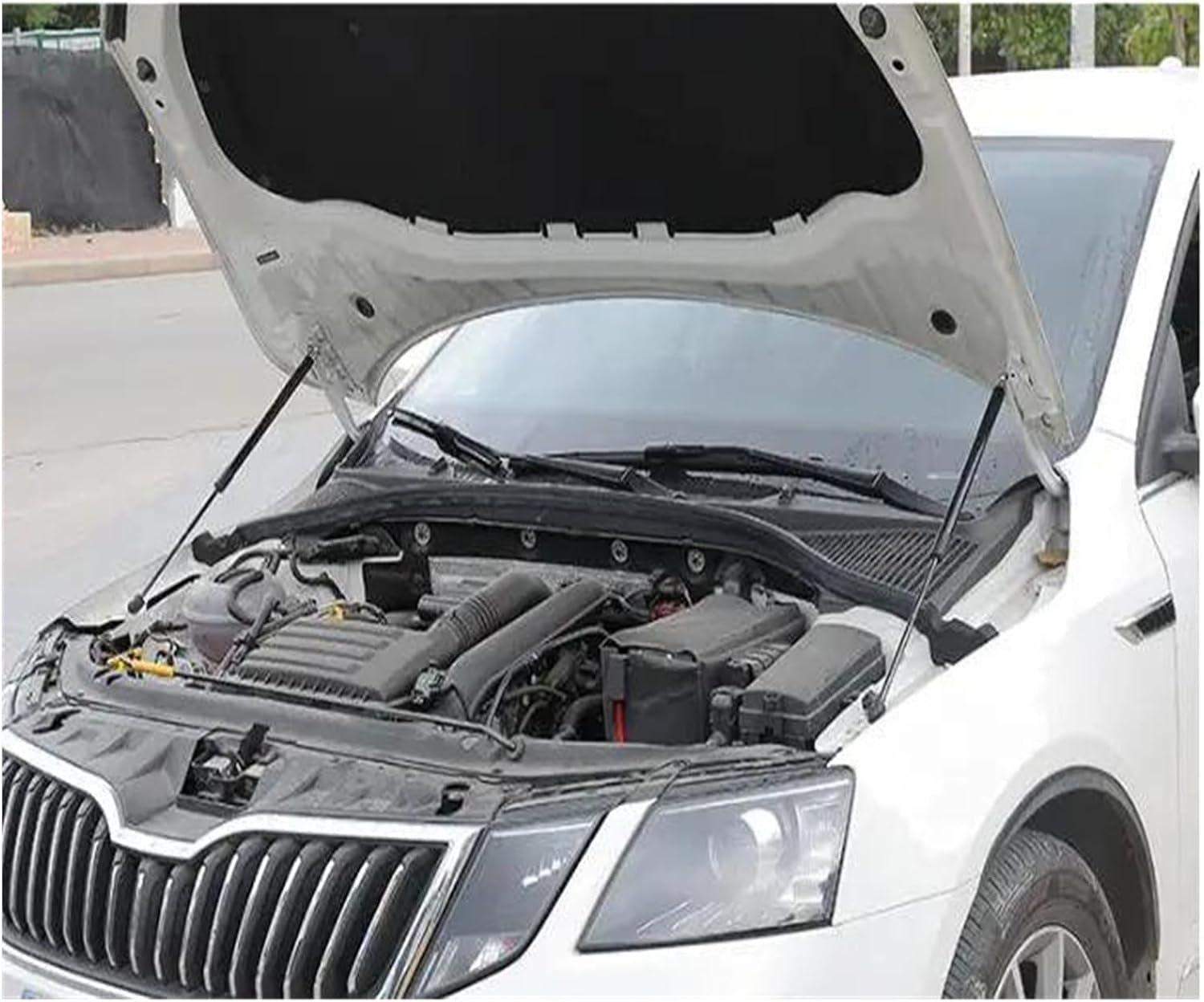 for Skoda for Octavia 2013 2014 2015 2016 2017 2018 2019 Car Bonnet Hydraulic Rod Strut Bars Spring Gas Shock Bracket