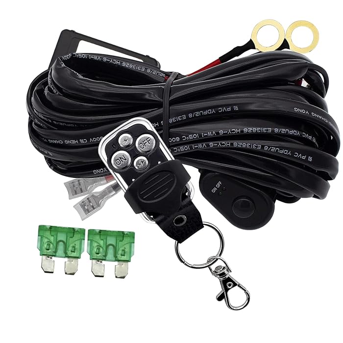 Buy LED Lights Bar Wireless Remote Control Wiring Harness Kit 1 Leads