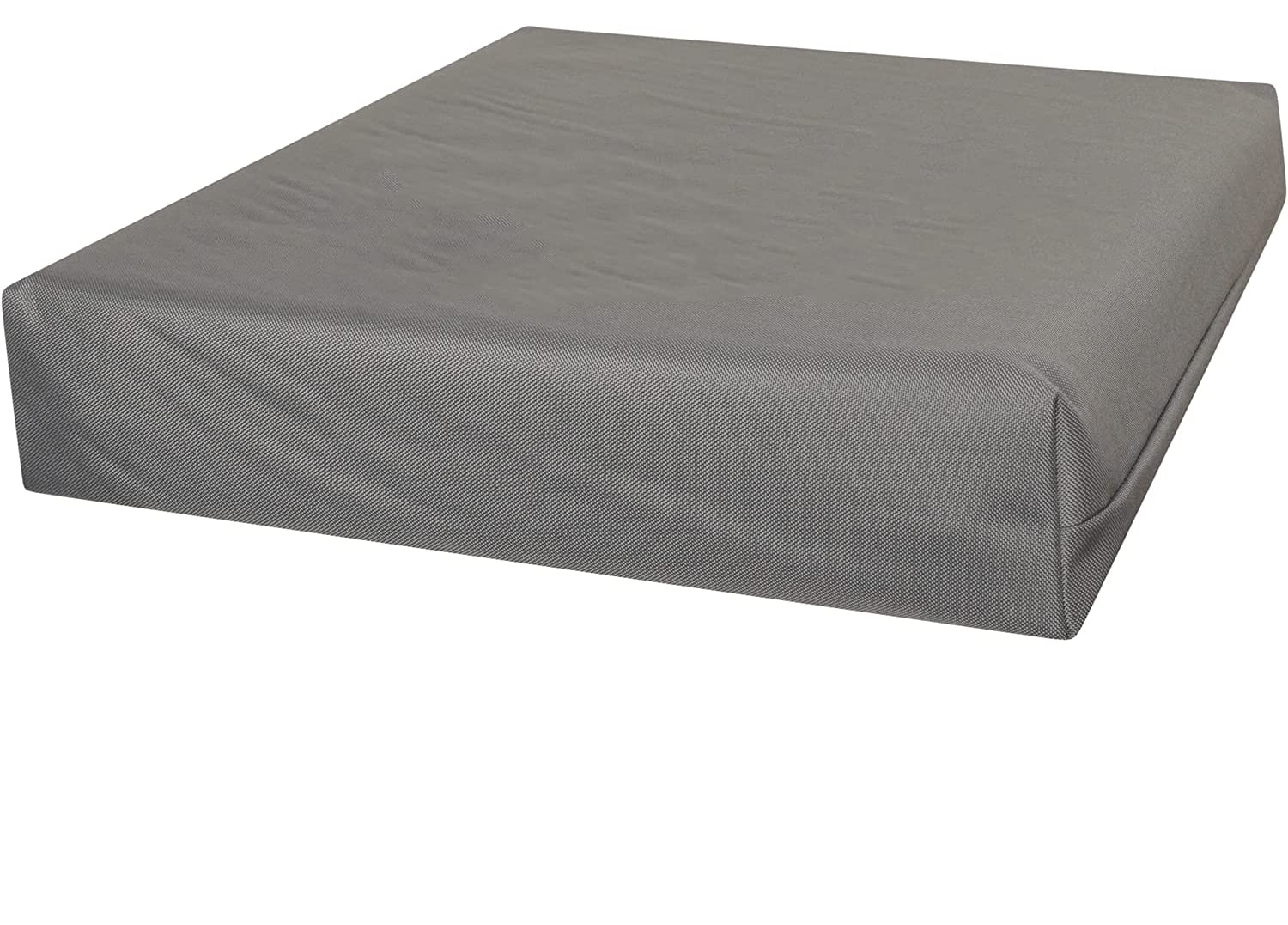 Dazzle Collection 100% Waterproof Seat Pad For Indoor & Outdoor Dining Chairs Garden Sofa Chair Cushion Rattan Seat Patio Chair Cushion (50 x 50 x 5cm (ONLY COVER), Dark Gray)