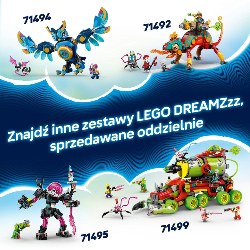 LEGO DREAMZzz Koszmarny Rekinokręt podwodny 71500 | rekinokręt podwodny, zabawka akcji, prezent dla chłopca i dziewczynki 9+, przygoda fantasy, 1413 elementów
