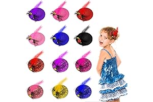 12-Piece Mini Tea Party Fascinator Hair Clips