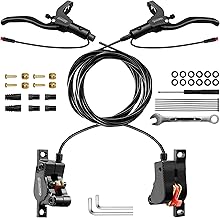 DYISLAND LD-200 2 Piston Hydraulic Disc Brake Kit for E-Bike, Hydraulic 2 Pin Brake Kit, Hydraulic Brake Kit(with Installation Tools and Screws)