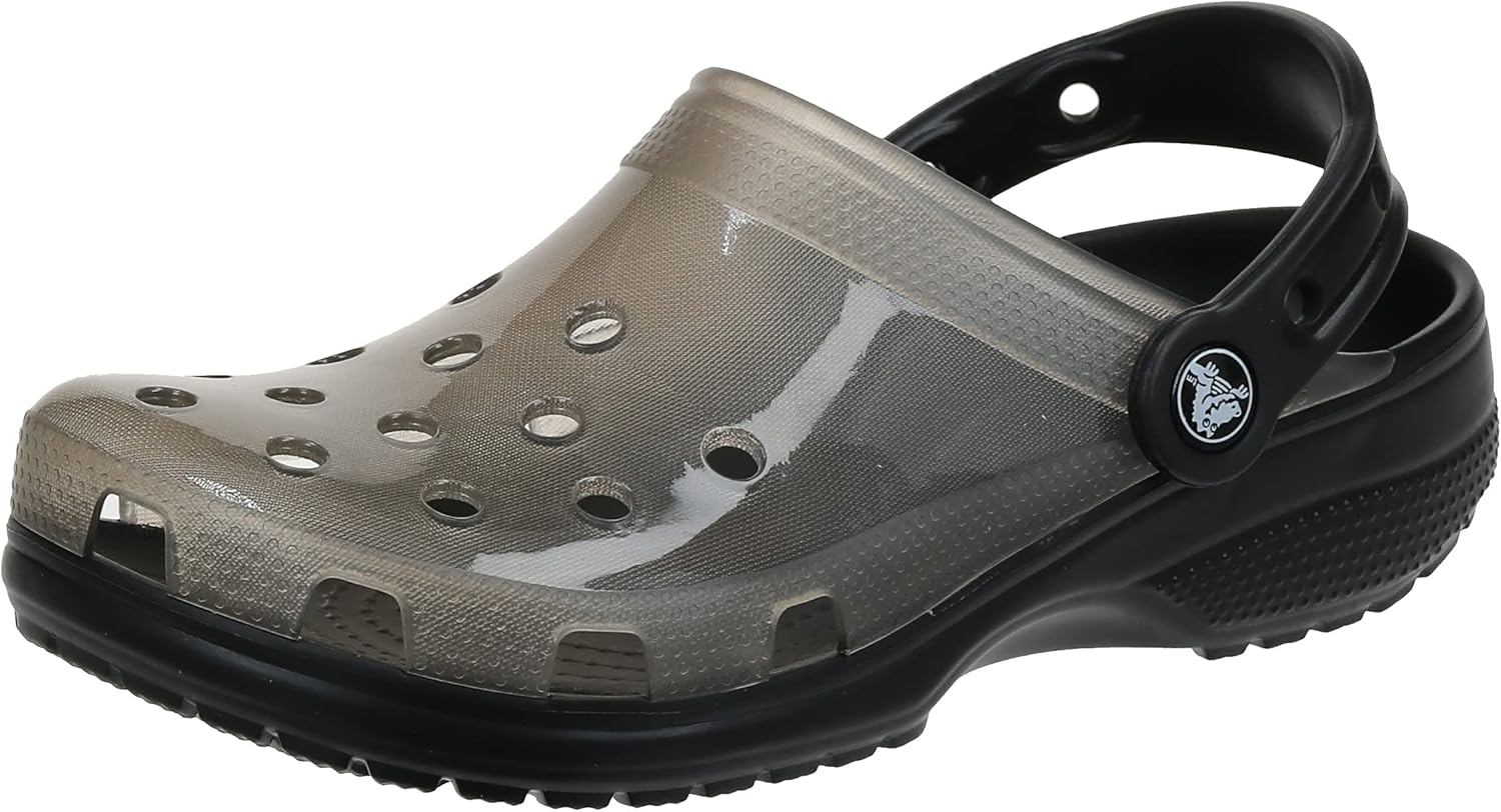 crocs translucent clog black