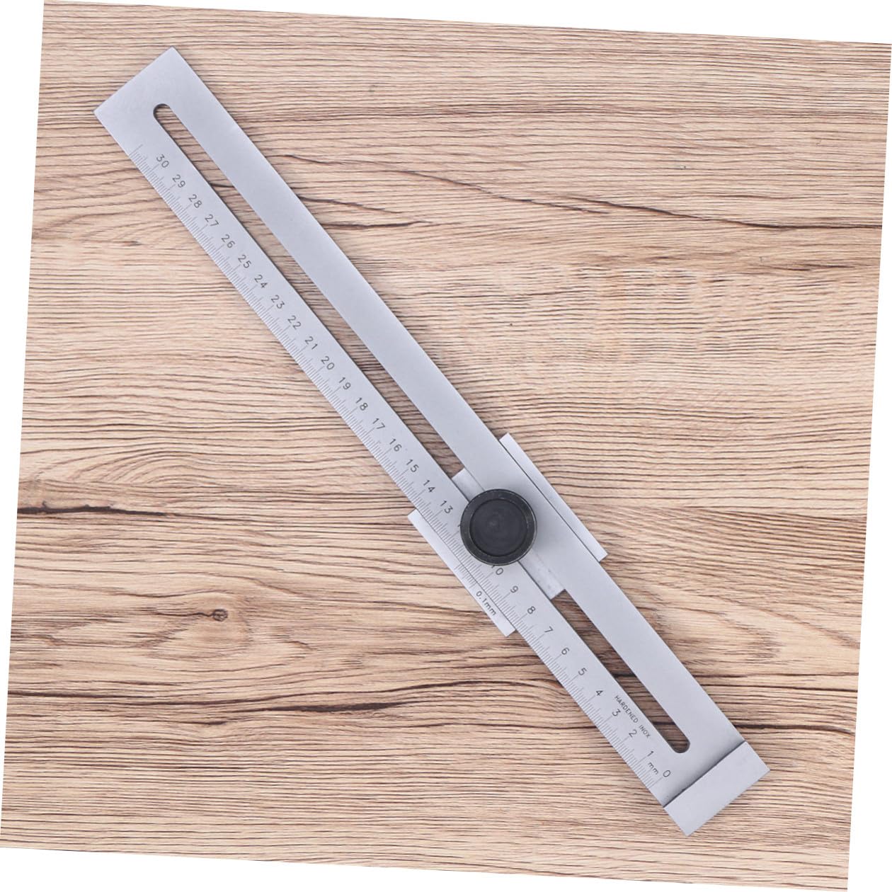 LIFKOME Righello Precisione Acciaio Inossidabile con Marker Strumento Marcatura per Falegnameria e Ingegneria per Tracciatura su Plance e Lamiere Argento