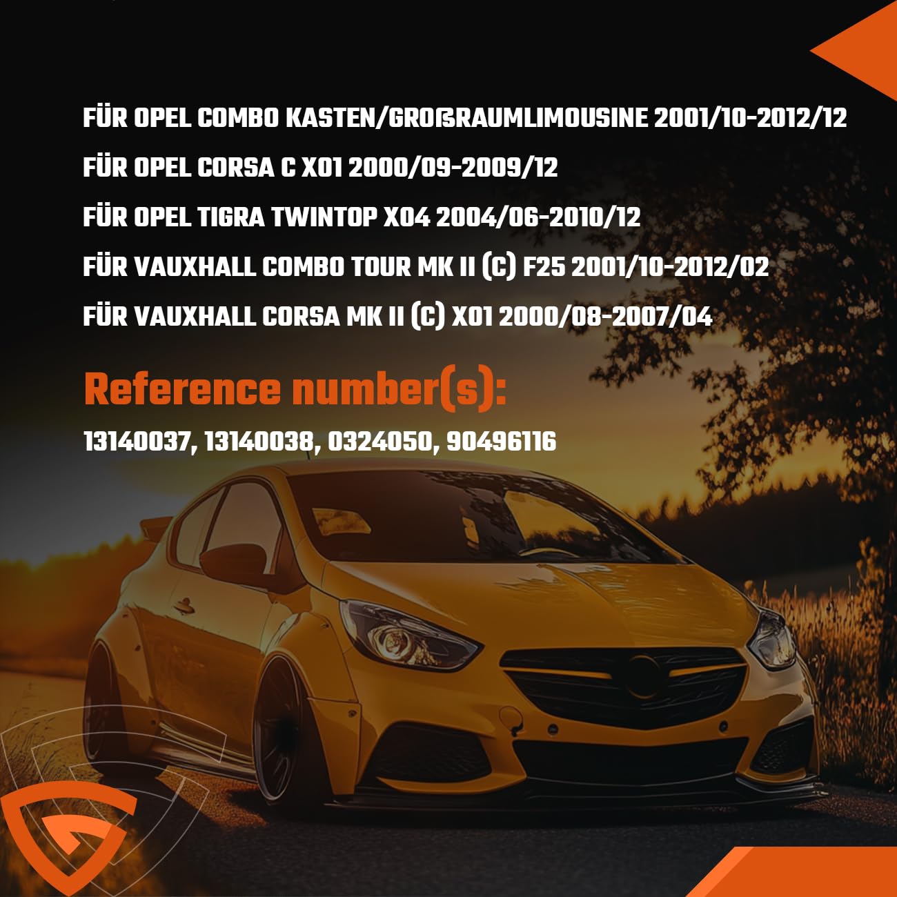 2x Querlenker mit Koppelstange + Spurstangenkopf Vorderachse Links Rechts Kompatibel mit Opel Combo, Corsa C X01, Tigra Twintop X04