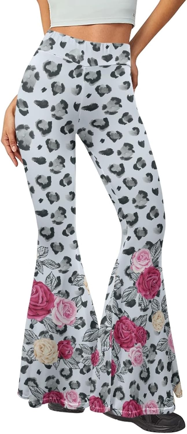 Long Flare Yoga Pants for Women Tall Bootcut Workout Pants High Waisted Tummy Control Leggings for Gym Size S-2XL