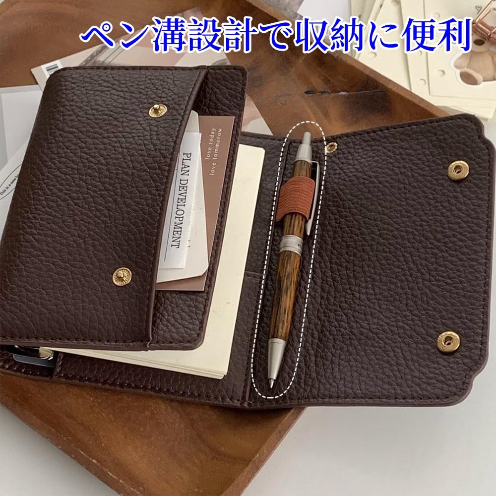 みぃページ Amazon.co.jp: システム手帳 ビジネス手帳 三つ折り